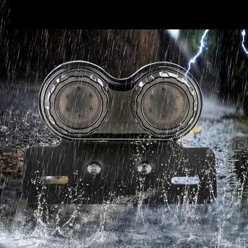 Luz trasera integrada para motocicleta con freno y señal de giro para Cruiser Chopper 4