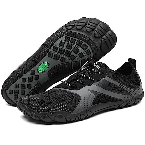 SAGUARO Escarpines Mujer Zapatillas Agua Hombre Escarpines Minimalistas Verano Calzado Surf Respirable Zapatos para Deportes Acuatico Negro, Gr.39 EU