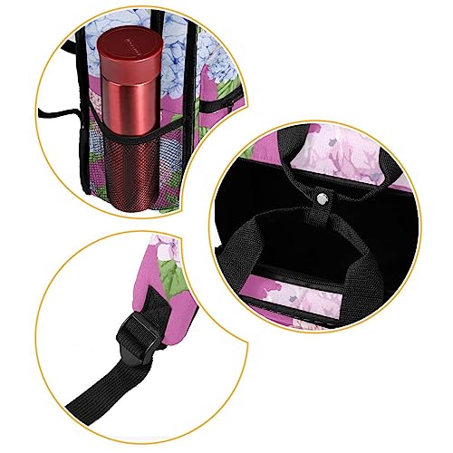Sac à dos garçon multicolore violet rose à bretelles réglables