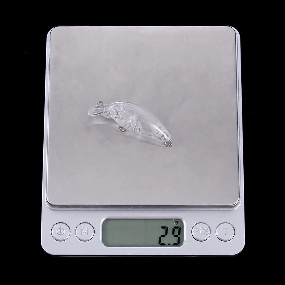 5 0pcs 3. 3G 4,7 cm unbemalten Köder Crankbait Plastik ( Color : 50pcs )