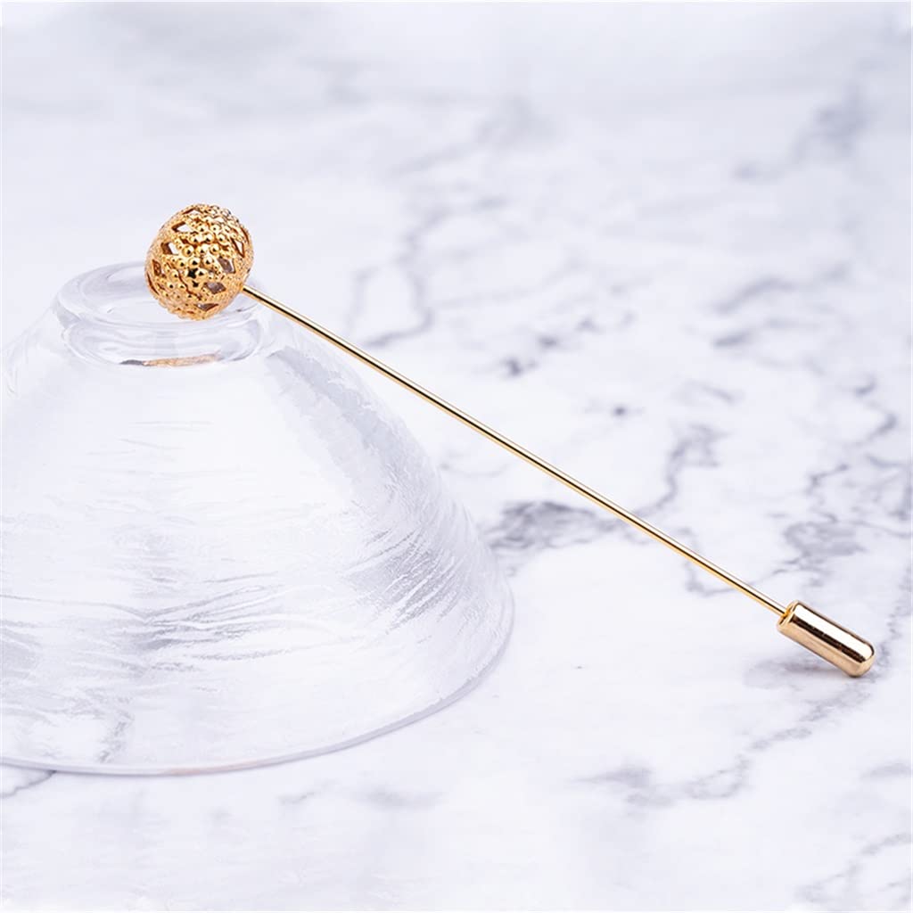 Brosche Hohlkugel Anstecknadel Brosche Damen Herren Anzug Hochzeit Kragen Pin Zubehör Geschenk