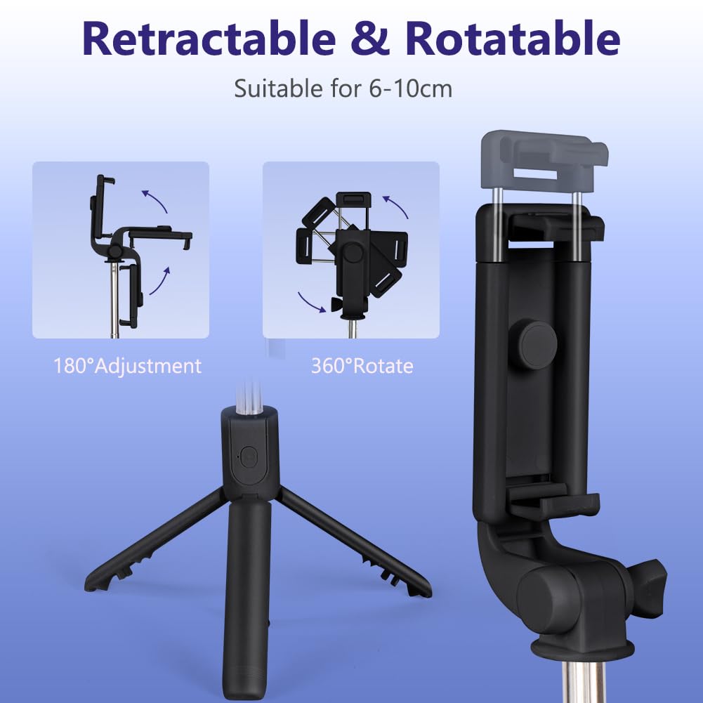 Selfie Stick Tripod Perche à Selfie - SYNCWIRE - 157cm - Aluminium