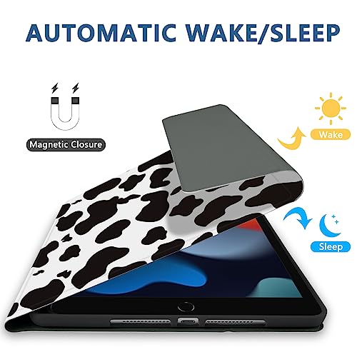 TopPerfekt for iPad 9th Generation Keyboard Case 10.2inch 2021, Magnetically Absorbent, Auto Sleep/Wake, Pencil Holder for iPad 8th Gen 2020, 7th Gen 2019, Air 3rd, pro 10.5inch - Black Cow by TopPerfekt - Image 5