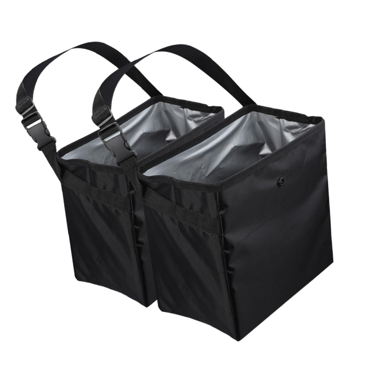 Alipis Auto Müllbehälter 8, 5l 2 Stück aus Nylon und Pvc Schwarz | Reisen und Camping, Multifunktionale Aufbewahrungsbox für Werkzeug und Spielzeug, Tragbar und Leicht