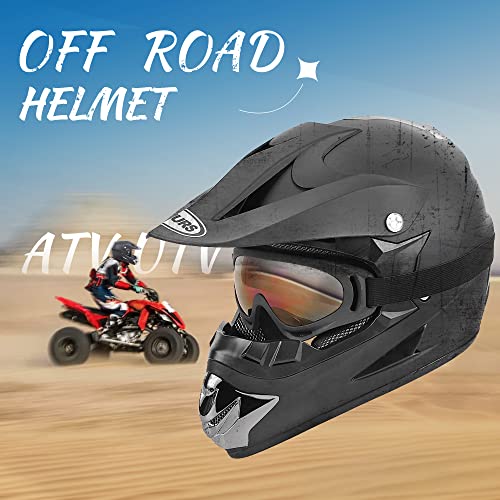 OUMURS New Black ATV Helmet