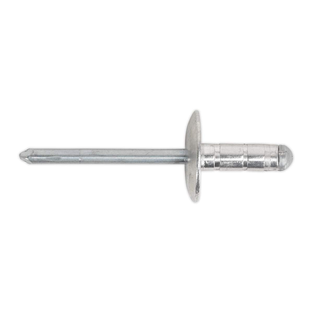 Sealey Aluminium Multi-Grip Rivet Large Flange 4.8 x 19mm Pack of 200