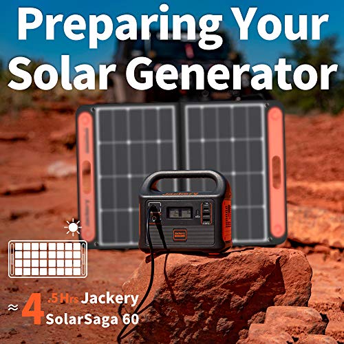 Jackery Portable Power Station Explorer 160, 167Wh Lithium Battery Solar Generator (Solar Panel Optional) Backup Power Supply with 110V/100W(Peak 150W) AC Outlet for Outdoors Camping Fishing Emergency