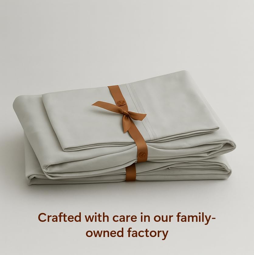 Miniatura 4 de Peru Pima juego de sábanas de 600 hilos, 100% algodón peruano Pima - Satén, Algodón, Pizarra, Completo
