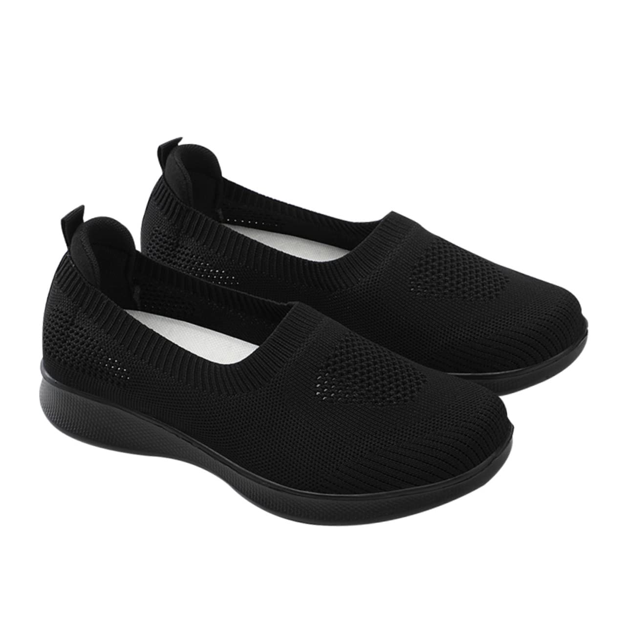 Zapatos De Madre Zapatos para Caminar Mujer Caminando Zapatos De Mujer para Caminar Apoyo Zapatos Femeninos Zapatillas De Malla Negro
