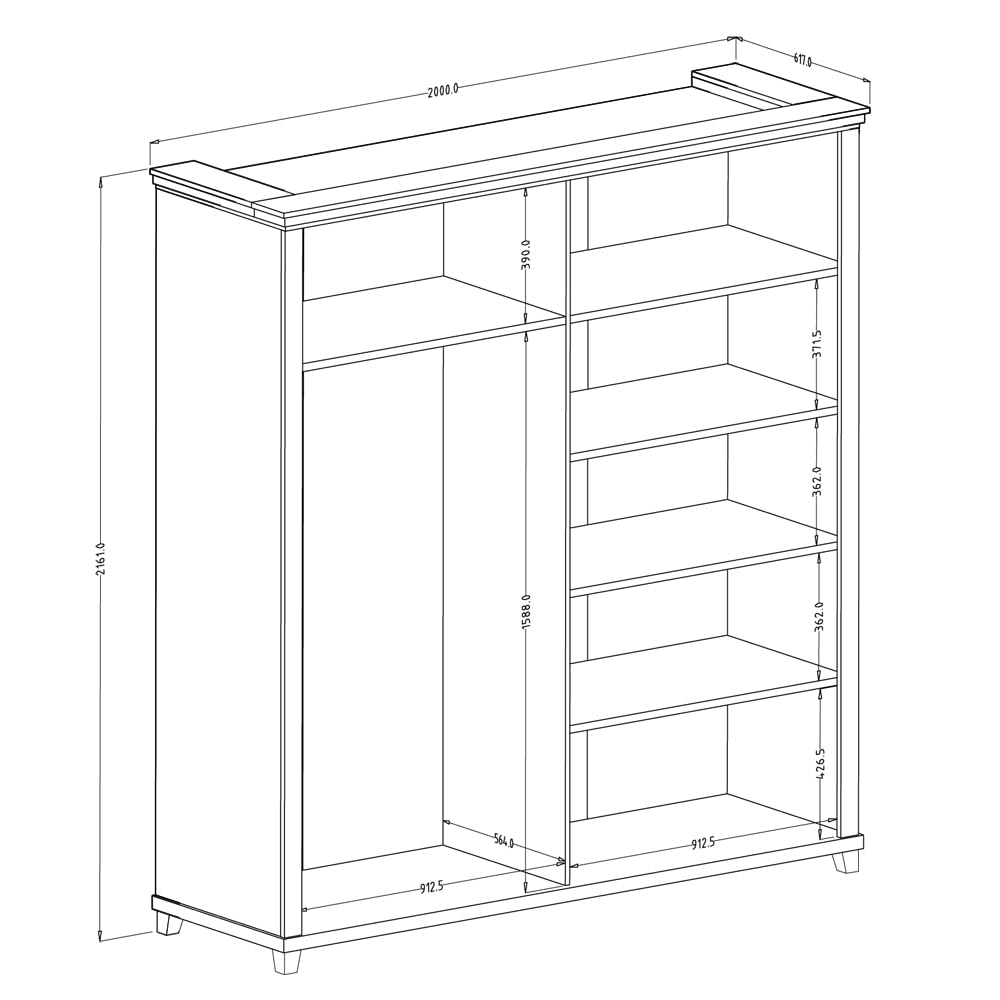 Lomadox Schlafzimmer Komplett Set Landhaus grün Eiche Doppelbett Bettgestell Liegefläche 180 x 200 cm Kleiderschrank Spiegeltüren Kommode Nachttisch Nachtschrank
