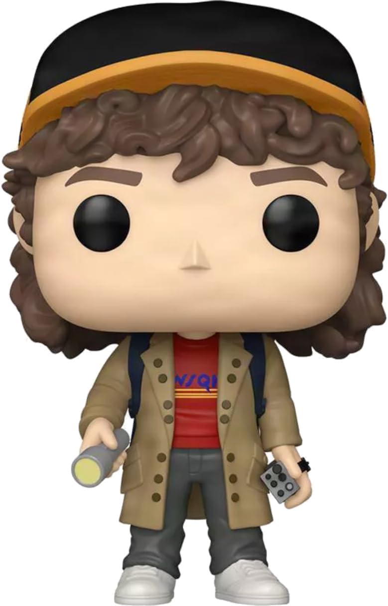 Funko Pop! Television Stranger Things Dustin Henderson Vinyl Figure #1796 with Flashlight Collectible for Display
