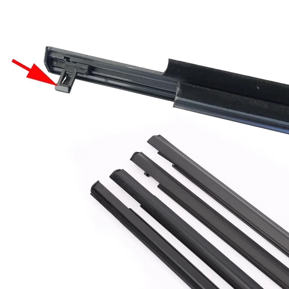 Striscia Tenuta Portiera 4 Pezzi Strisce Tenuta Finestre Per Toyota RAV4 XA30 2006-2012 Strisce Tenuta Finestre Strisce Decorative Accessorio Guarnizioni(2009-2012)