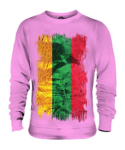 Sweat Lituanie drapeau grunge aux finitions soignées Candymix