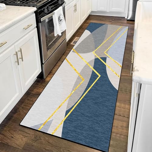 Alfombras de pasillo lavables de 60x250 cm en microfibra suave para proteger el suelo de cocina 6