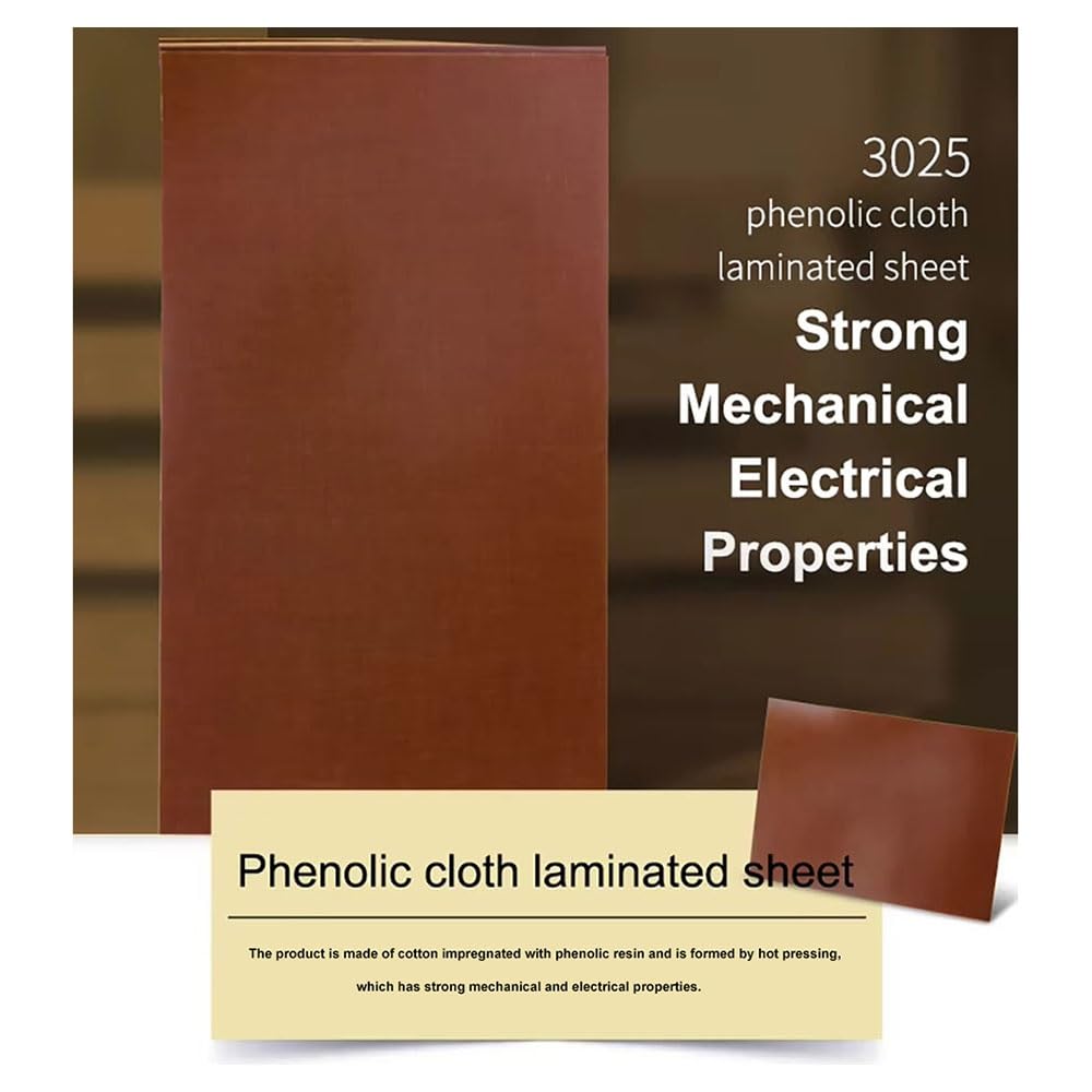 Placa aislante de resina fenólica 3025 | Aislamiento eléctrico de 150x150 mm de espesor de 1 a 30 mm: piezas mecánicas(Thick 30mm)