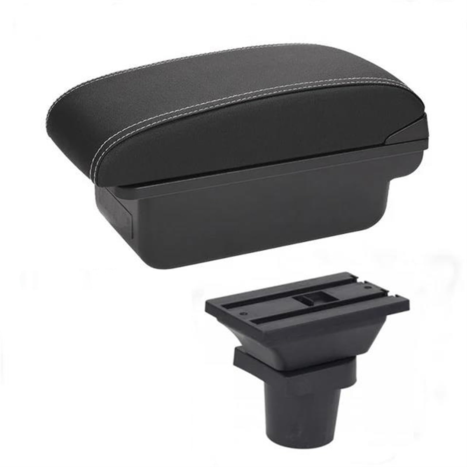Ysdsls A-Black White Line Center Console Armrest Storage Box For Picanto Car Interior Parts Modification Accessories