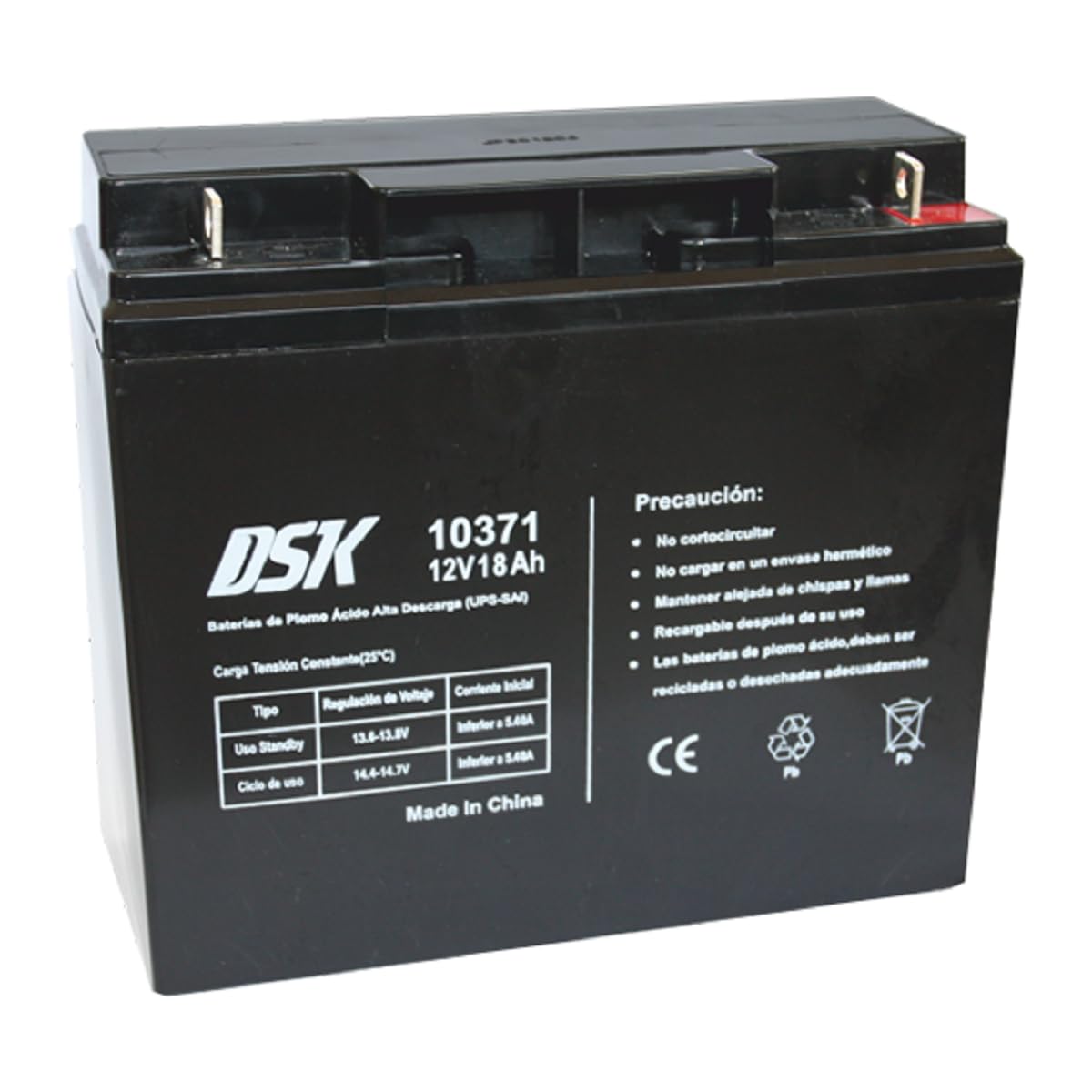 Batteria al piombo sigillata AGM 12V 18Ah ad alta scarica per UPS, sicurezza, luci emergenza