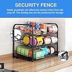 Can Rack Organizer,3 Tier Stackable Can Storage Dispenser,Black - Image 5