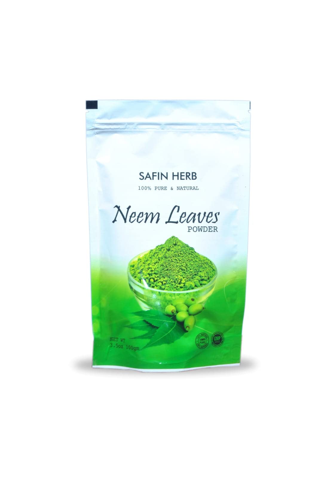 SAFIN HERB Organic Pure & Natural Sun Dried Neem Leaves Extracted Powder | Herbal Face Pack | Neem Leaves Powder | For Clear Glowing Skin & Hair Care – Men & Women (100gms)