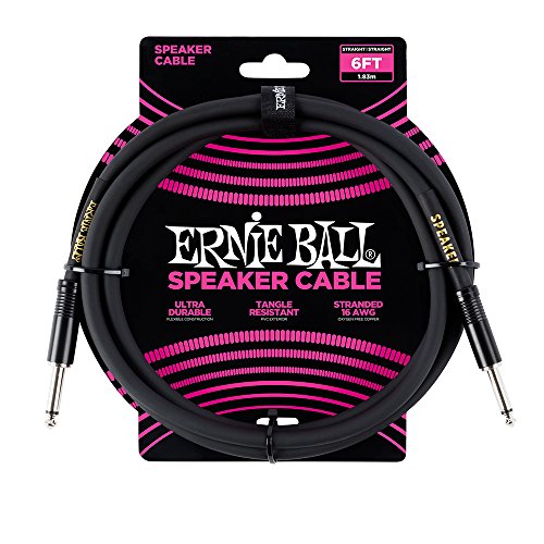 Ernie Ball Cabo de alto-falante para palco e estúdio, preto, 1,8 m