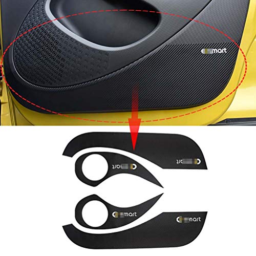 SHIFENG Lenkrad-Dekoration Für Smart 453 - Kohlefaser 3D Aufkleber