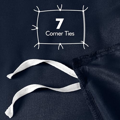 Utopia Bedding Duvet Cover Full Size - 3 Piece with Zipper Closure - 1 Comforter Cover 80X90 Inches & 2 Pillow Shams 20X26 Inches (Navy) Comforter Not Included