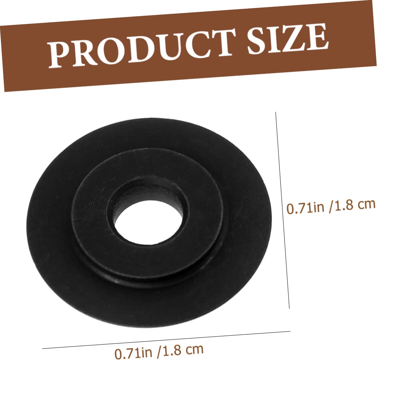 Mikikit 10pcs Spare Wheel Blade Pipe Cutter Tool Tube Cutter Blade Tubing Cutter Wheel Pipe Cutter Wheel Tubing Cutter Replacement Tubing Cutter Blades Pipe Cutting Wheel Alloy Steel Black