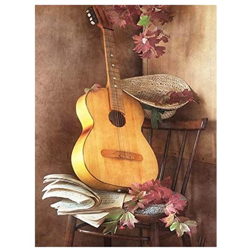 DIY 5D diamantbroderi violin diamantmålning hel rund blomma bild mosaik strass heminredning årspresent Z23,50 x 70 cm