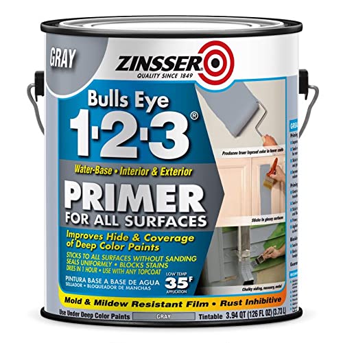 Zinsser Bulls Eye 123 Gray Primer For All Surfaces 1 gal.