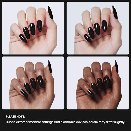 Image of Beetles Black Gel Nail Polish -15ml Audrey Black Gel Polish Soak Off UV LED Needed Nail Art Summer Manicure Salon DIY Design at Home Gifts for Woman