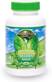Youngevity Ultimate Ocean's Gold – Supports Thyroid Health, Heart Function, and Hormone Balance with Ocean-Derived Nutrients - 60 Tablets (Pack of 2)