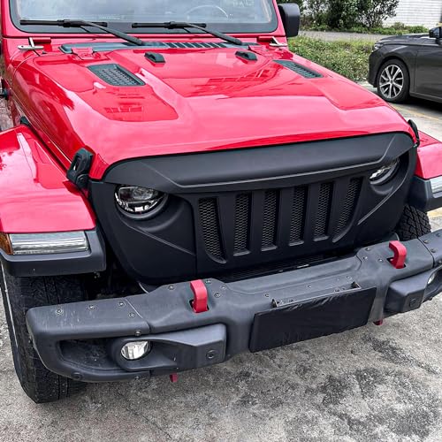 Image of SUNPIE Front Grille Assembly Compatible with Jeep Wrangler JL& Truck JT
