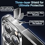 CASEKOO for iPhone 13 Pro Case Crystal Clear, [Not Yellowing][Military-Drop Protection] Protective Shockproof for iPhone 13 Pro PhoneCase 6.1 inch 2021, Clear - Image 5