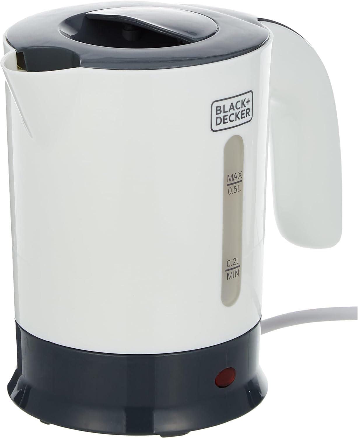 Black & Decker TR250JA 650W 0.5-Liter Electric Travel Tea Kettle, UK Cord (220V)