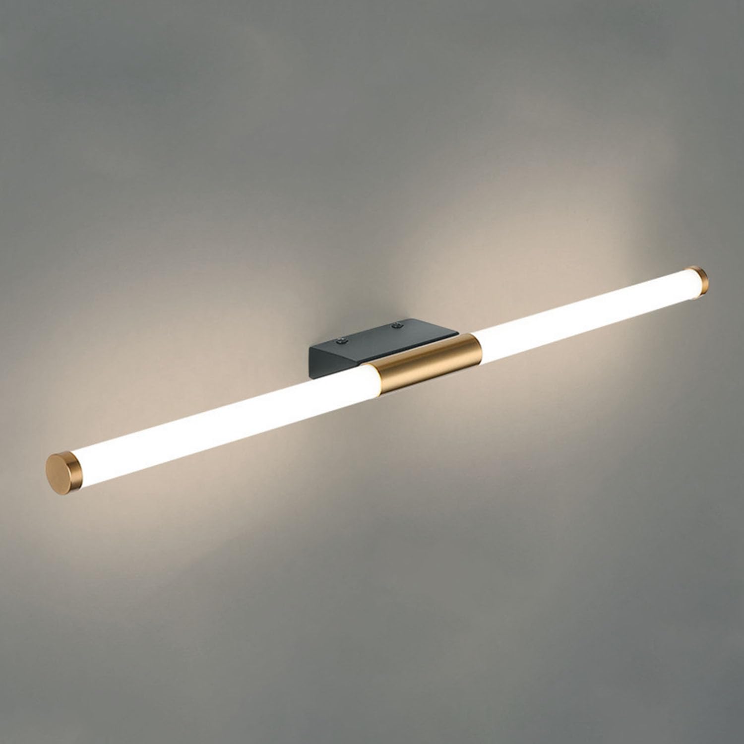 Aplique de pared frontal para espejo de flauta ideal para iluminar el tocador del baño moderno