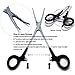 SAMSFX Fly Fishing Tools and Accessories Combo for Anglers Vest Backpack Assortment (Black 6 in 1)