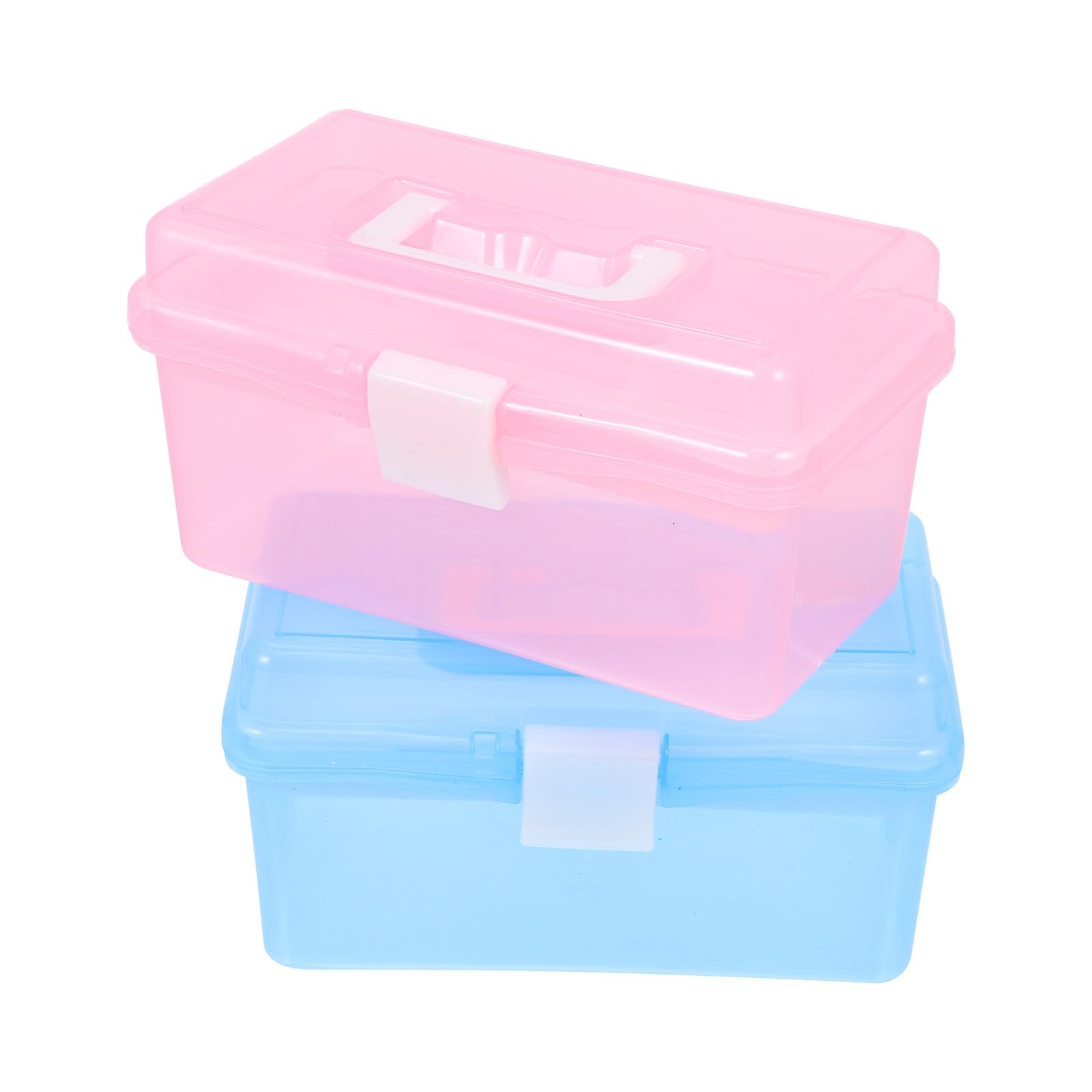 Boîte de rangement plastique compartimentée de grande capacité pour outillage et pharmacie