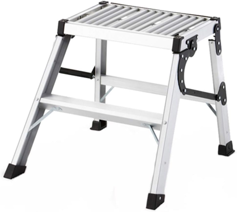 Step Stool Two-Step Ladder, Metal Non-Slip Household Ladder Multifunction Outdoor Folding Ladder Household Ladder/64 X 80 X 75Cm