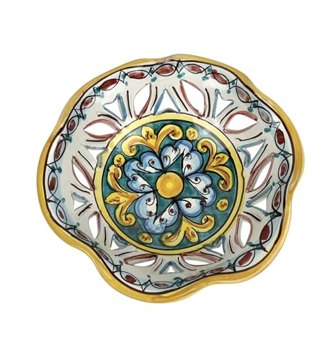 Pièce maîtresse surélevée en céramique sicilienne gomes art 5 cadeau idéal