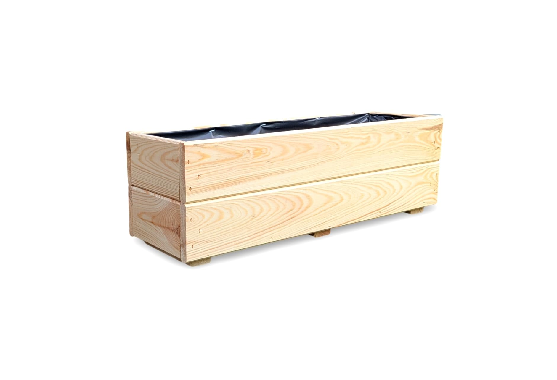 KENA D-27 Holz Pflanzkasten Eiche 90 Cm  Fertig Montierter Pflanzkbel Fr  Garten & Terrasse