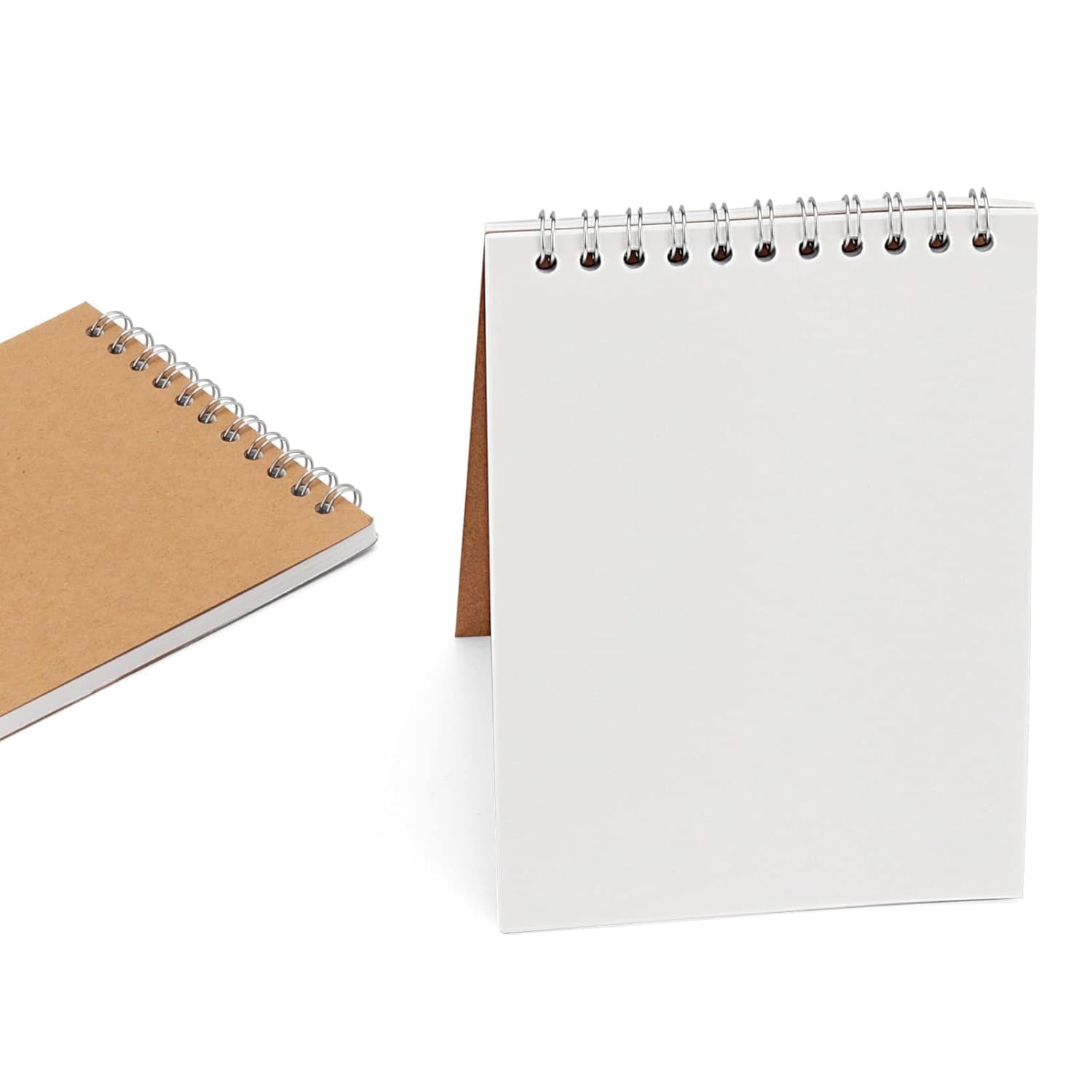 ART RANGER Kraft Cover Spiral Notebooks, Wirebound Sketch Pad,Diary Memo Planner,A6 Size,Drawing, Sketching, Acid-Free Paper, Dry Media, Mandala Art, Graphite, Charcoal Drawing Pad 100PGS / 50 Sheets-image-24
