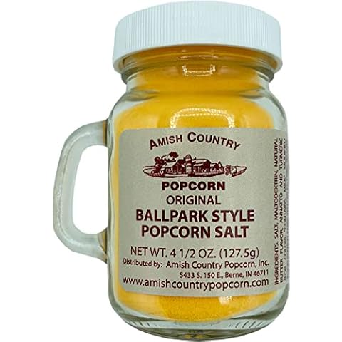 Amish Country Popcorn Ballpark ButterSalt Popcorn Salt Cover