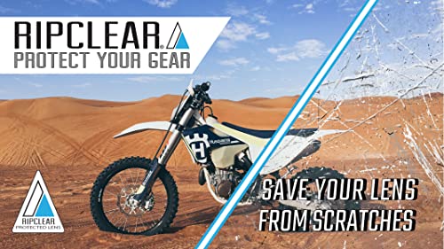 Ripclear Oakley Airbrake Mx Lens Protector Tear Off Alternative (Universal Size Fits All Oakley Goggles) Reduce Waste Military Grade Dirt Bike/Atv/Moto Goggle Lens Protectors Crystal Clear 2-Pack #TOP2