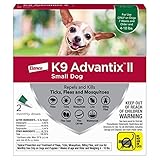 K9 Advantix II Flea and Tick Prevention for Small Dogs (4-10 Pounds), 2 Pack