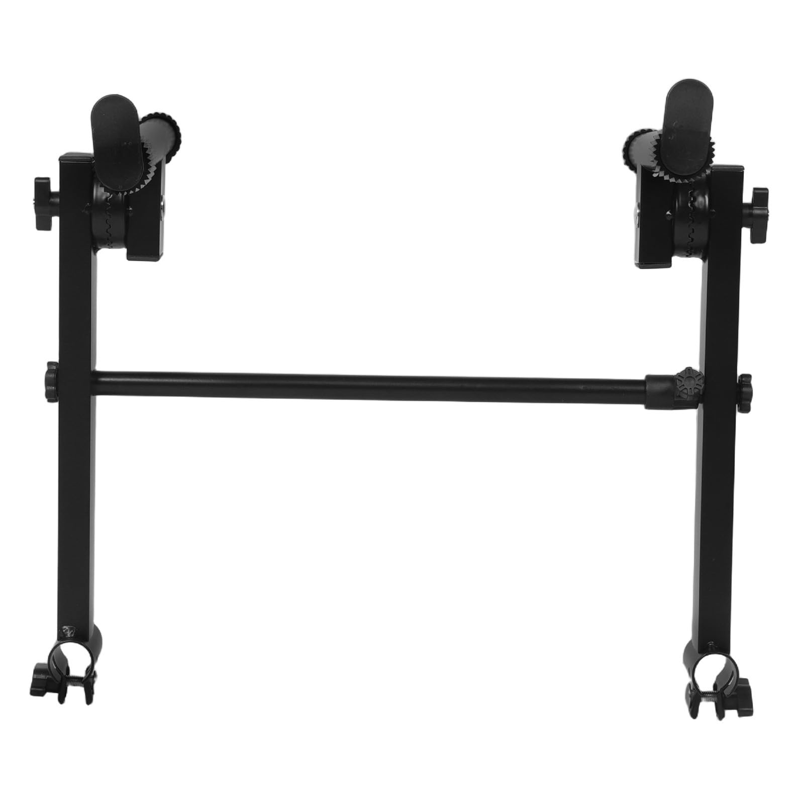 Kisangel Soporte de Teclado Doble Ajustable para Piano de Metal Estructura de Doble y Altura Ergonómica para Producción Musical y Aulas