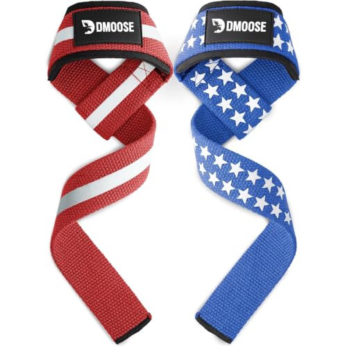 DMoose Fitness Lifting Straps - 4mm Neoprene...