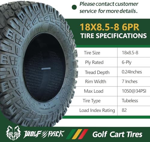 Wolf Pack 18X8.50-8 6PR Tires