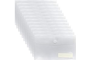 A5 Clear Plastic Mini Folders