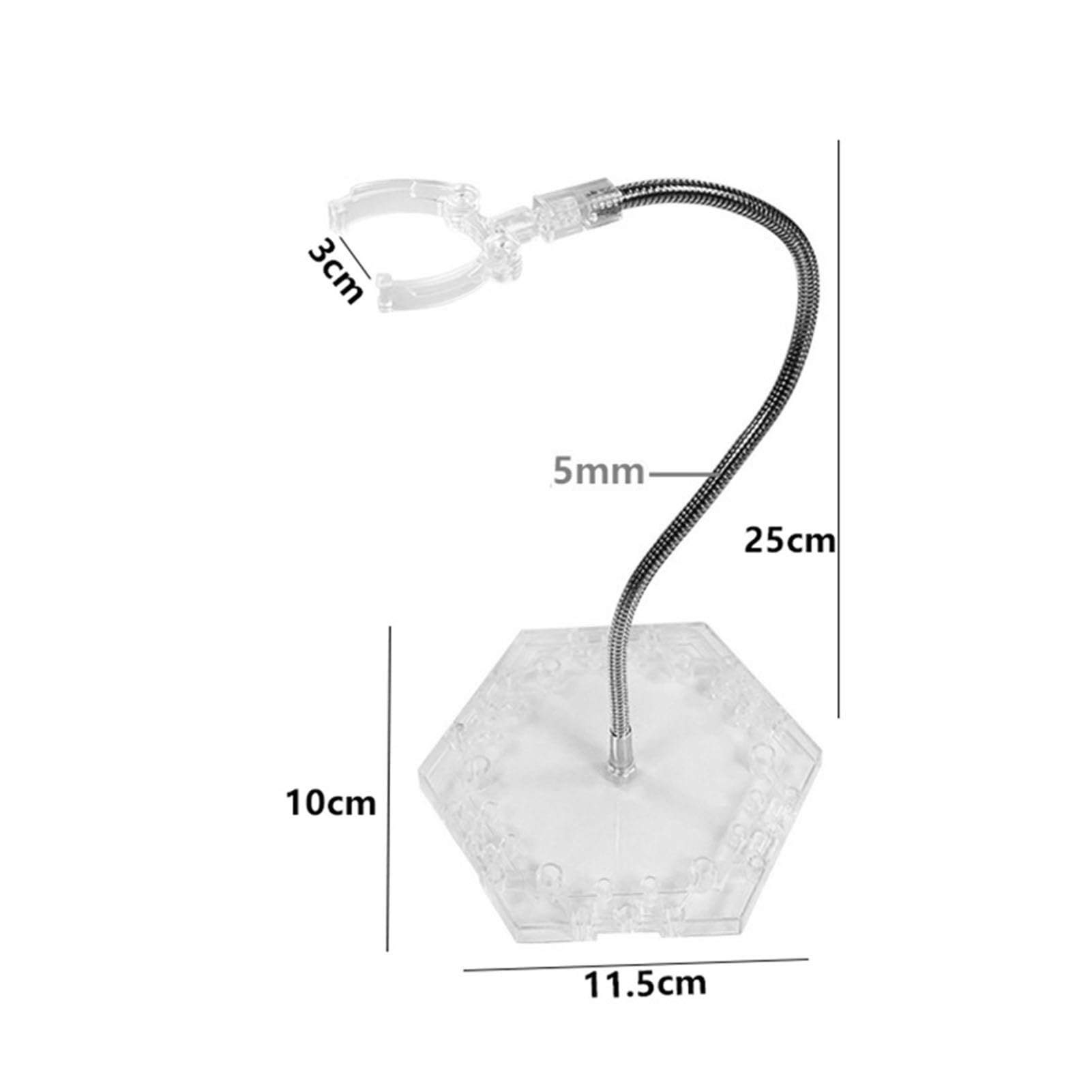 SPYMINNPOO Bendable Action Figure Stands, 3 Pack Transparent Display Holder for 6 Inch Figures - Image 2