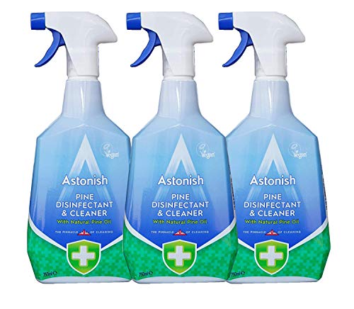 Astonish Pine Disinfectant and Cleaner with Natural Pine Oil, for Hygienic Surfaces All Around Your Home, 25.3 Ounce (Pack of 3)